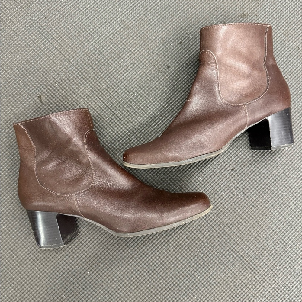 St John’s Bay Brown Leather Ankle Boots